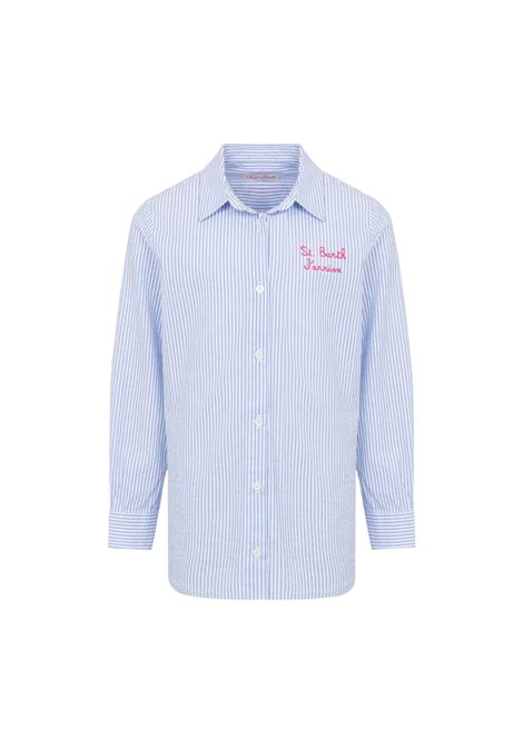 Camicia con stampa SAINT BARTH | BRIG006 MINI BRIGITTE EMBRY04331H SEERSUC SNOOPY STRIPV31
